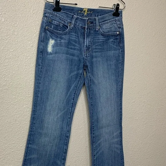 7 For All Mankind Women’s Flare Distressed Jean - Picture 3 of 11